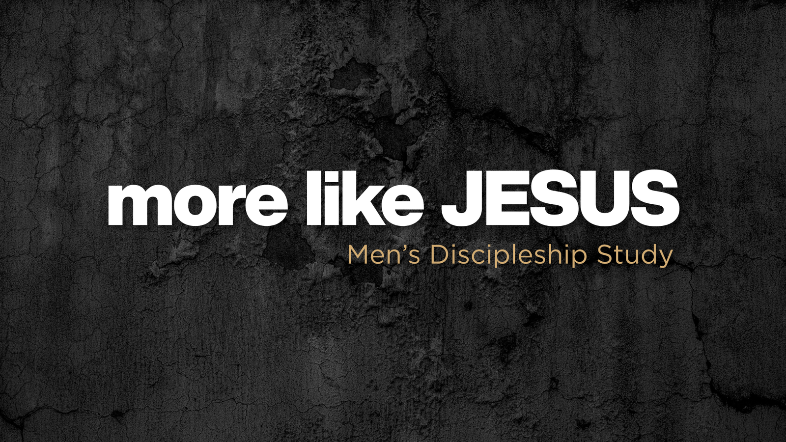 Men's Bible Study- More Like Jesus